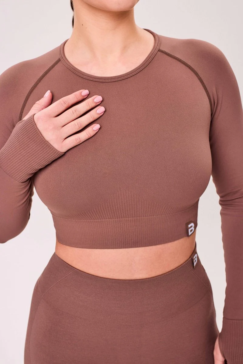 SEAMLESS LONG-SLEEVE CROP de manga larga de mujer - Image 3